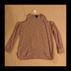 NWT Derek Heart Cold Shoulder Top